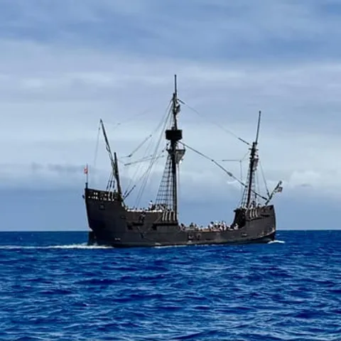 The Santa Maria replica under sail